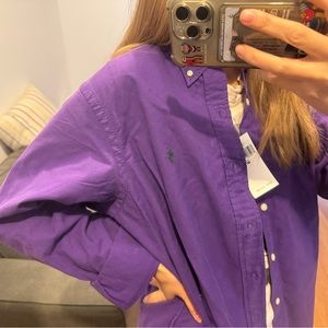 Ralph Lauren Men's Classic-Fit Garment-Dyed Oxford Shirt size M